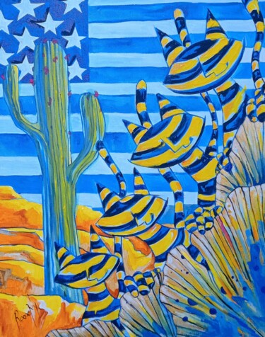 Painting titled "Les Chalton (IV)" by Jsroosenys, Original Artwork, Acrylic Mounted on Wood Stretcher frame