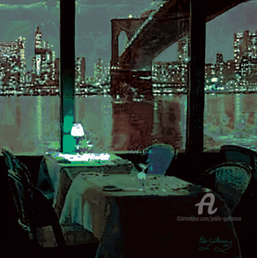 Fotografía titulada "River Cafe, Brookli…" por Pablo Guillamon, Obra de arte original, Fotografía digital