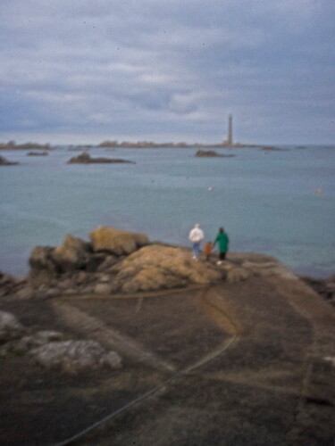 Fotografía titulada "Phare de l'île Vier…" por Hervé Gergaud, Obra de arte original, Fotografía digital