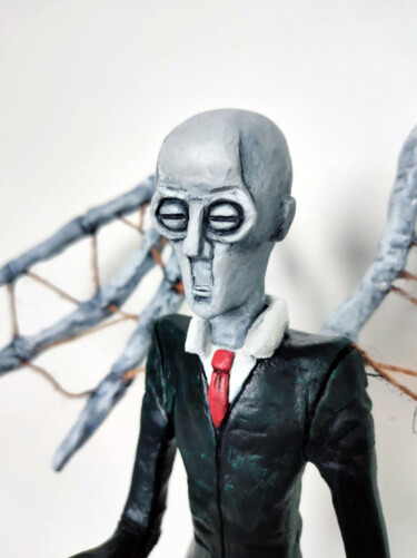 Mr. Death Sculpture titled "Mr. Death" by Alisa Anderson (ShitsuLine), Original Artwork, Clay