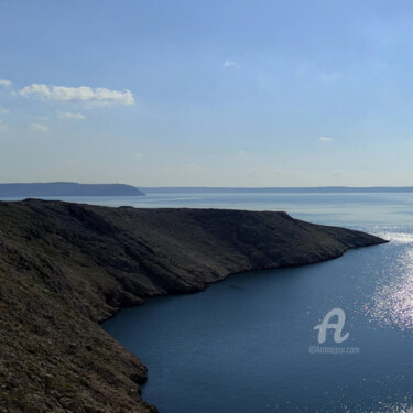 Photography titled "Bay of Pag at Noon…" by Alisa, Original Artwork, Digital Photography Mounted on artwork_cat.