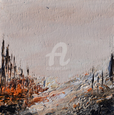 Pintura titulada "Vallée 1" por Nelly Carnet, Obra de arte original, Acrílico Montado en Bastidor de camilla de madera