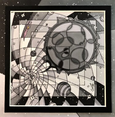 Dessin intitulée "(35) - en solo ( ga…" par Vincent Gibert, Œuvre d'art originale, Marqueur
