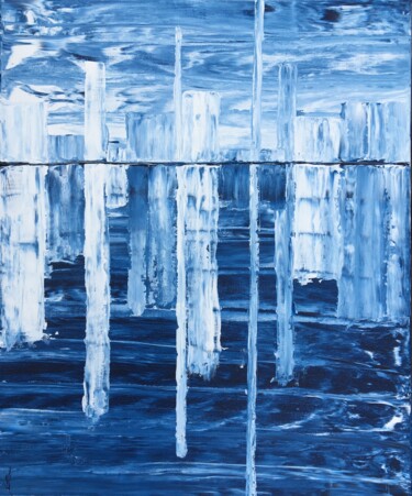 Peinture intitulée "LA VILLE" par Valerie   Jouve, Œuvre d'art originale, Acrylique Monté sur Châssis en bois