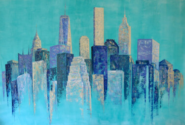 New York City Dream Painting titled "New York City Dream" by Denis Kuvayev, Original Artwork, Acrylic