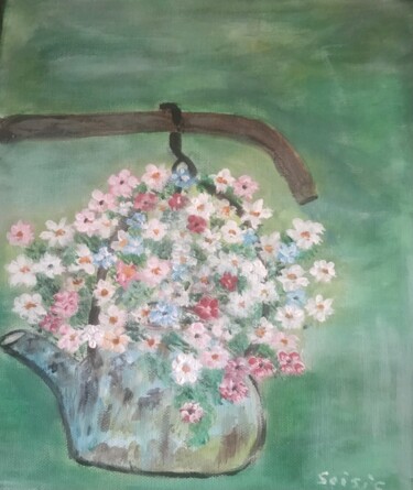 Peinture intitulée "Un peu de fraîcheur" par Soisic, Œuvre d'art originale, Acrylique Monté sur Châssis en bois