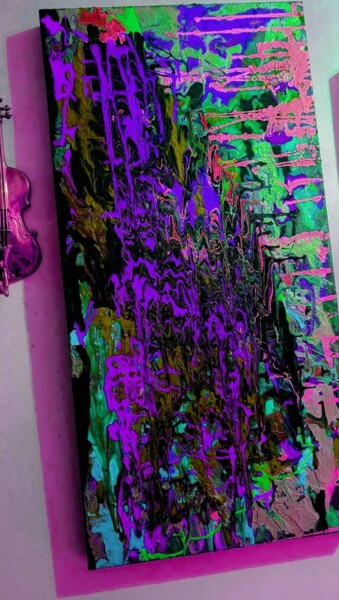 Peinture intitulée "Mora silvestre" par Saskia Hartog (Femme Caméléon), Œuvre d'art originale, Acrylique Monté sur Panneau d…