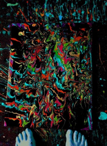 Peinture intitulée "1001 Puertas y esca…" par Saskia Hartog (Femme Caméléon), Œuvre d'art originale, Acrylique