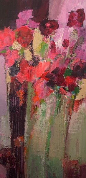 Impressions Schilderij getiteld "Impressions" door Joelle Troussier, Origineel Kunstwerk, Acryl Gemonteerd op Frame voor houten brancard