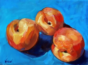 Painting titled "Apricot" by Ion Vasile, Original Artwork, Oil