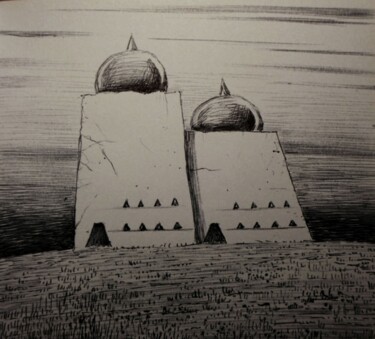 제목이 "Abandoned 'Onion'-h…"인 그림 Milto Sideris로, 원작, 볼펜