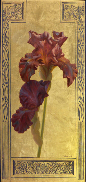 "Iris. Evening." başlıklı Tablo Tatiana Mcwethy tarafından, Orijinal sanat, Petrol