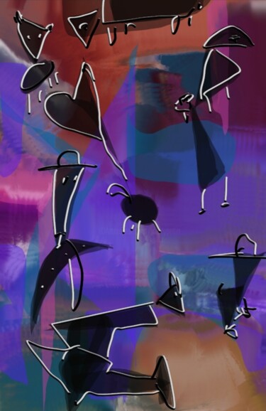 Arts numériques intitulée "Envol..." par Jacky Patin, Œuvre d'art originale, Peinture numérique