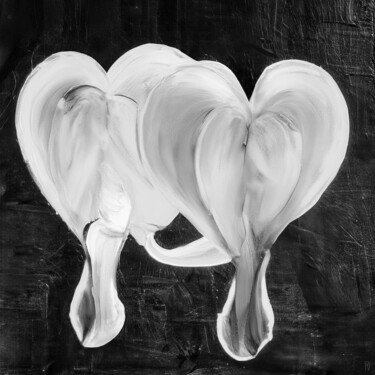 Deux cœurs larmoyants qui se touchent II Photographie intitulée "Deux cœurs larmoyan…" par Peter Schulte (Peter Vornberg), Œuvre d'art originale, Photographie numéri…