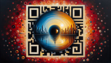 数字艺术 标题为“QRCODE >3” 由Modane, 原创艺术品, AI生成的图像