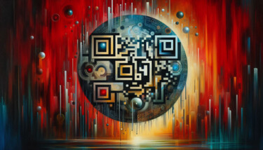 数字艺术 标题为“QRCODE >8” 由Modane, 原创艺术品, AI生成的图像