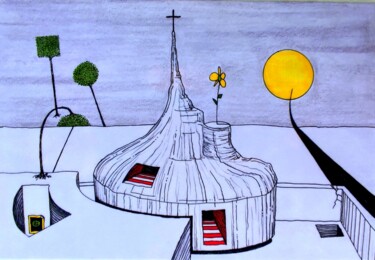 "Studies for future…" başlıklı Resim Milto Sideris tarafından, Orijinal sanat, Mürekkep