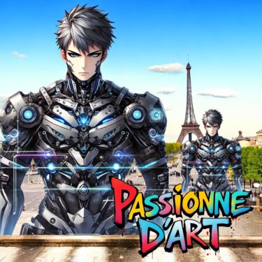 제목이 "Passionné D’art 13"인 디지털 아트 Art Passions로, 원작, 포토 몽타주