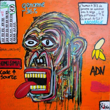 Peinture intitulée "BORRIS" par Robin Laffargue, Œuvre d'art originale, Acrylique Monté sur Châssis en bois