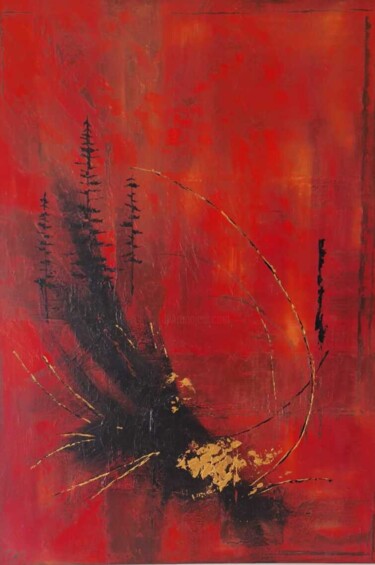 Peinture intitulée "Envol" par Raphaële Maurer, Œuvre d'art originale, Acrylique Monté sur Châssis en bois