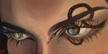 Painting titled "The soul-reflecting…" by Daria Opria, Original Artwork, Acrylic