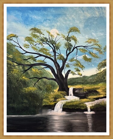 Painting titled "Famatuzsálem" by Endre Szalontai, Original Artwork, Acrylic