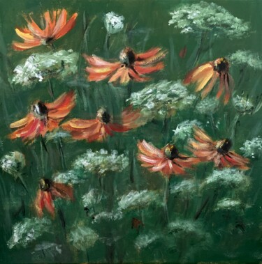 Dancing in the Meadow Картина под названием "Dancing in the Mead…" - Nataliya Fenko, Подлинное произведение искусства, Акрил Установлен на Деревян…
