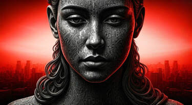 Digital Arts titled "BINARY MODE 2" by Modane, Original Artwork, AI generated image