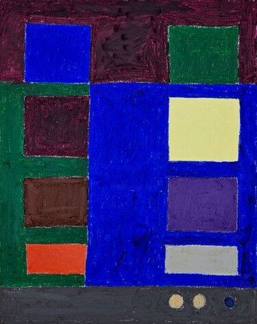 Dessin intitulée "Alignement" par Guillaume Chocu (YAUME-C), Œuvre d'art originale, Pastel Monté sur Panneau de bois
