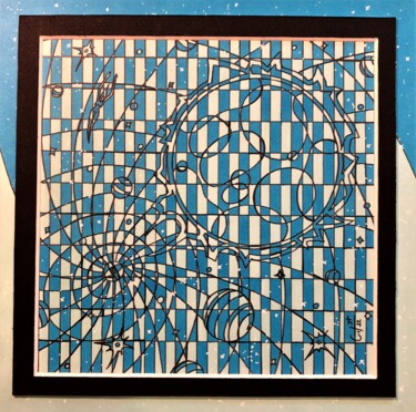 Dessin intitulée "(43) - union cosmiq…" par Vincent Gibert, Œuvre d'art originale, Marqueur