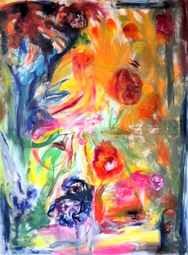 Pittura intitolato "Volupté" da Dandeeart , Opera d'arte originale, Olio Montato su Telaio per barella in legno