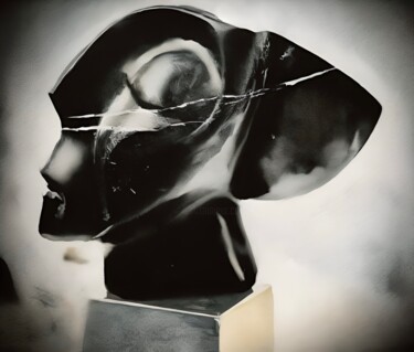 Sculpture titled "Madame K" by Giorgio Romegialli (GA), Original Artwork, Stone