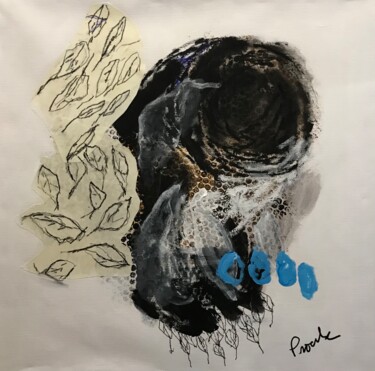Peinture intitulée ""Il ventait devant…" par Johanne Proulx, Œuvre d'art originale, Acrylique