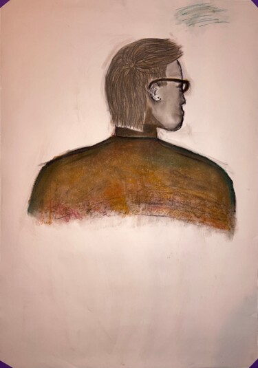 Tekening getiteld "Portrait no.2" door Kat Shevchenko, Origineel Kunstwerk, Pastel