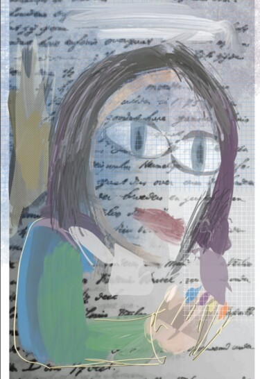 Arts numériques intitulée "Muriel..." par Jacky Patin, Œuvre d'art originale, Peinture numérique