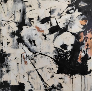 Peinture intitulée "me and my shadow" par Irina Moiseeva, Œuvre d'art originale, Acrylique Monté sur Châssis en bois