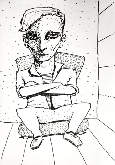 "Where u been?" başlıklı Resim Milto Sideris tarafından, Orijinal sanat, Mürekkep