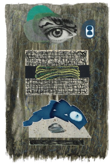 Collages intitulée "Sortilège" par Sabine Maggiani, Œuvre d'art originale, Collages
