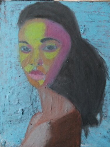 제목이 "Untitled 4"인 미술작품 Robert Hollins로, 원작, 파스텔