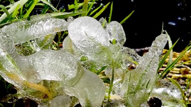 Photographie intitulée "gangue de glace 2" par Sylvie Chapuis, Œuvre d'art originale, Photographie non manipulée
