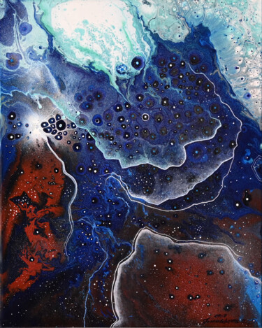 Painting titled "Parallel Worlds" by Olena Golembovska, Original Artwork, Acrylic