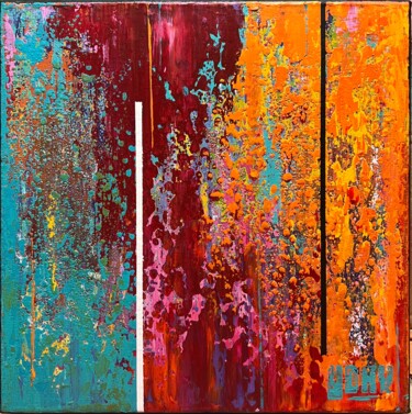 Schilderij getiteld "Field of Noise /Min…" door Uday Mastenbroek, Origineel Kunstwerk, Acryl