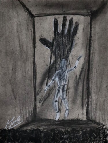 Drawing titled "The puppet" by Alicia Lopez, Original Artwork, Pastel