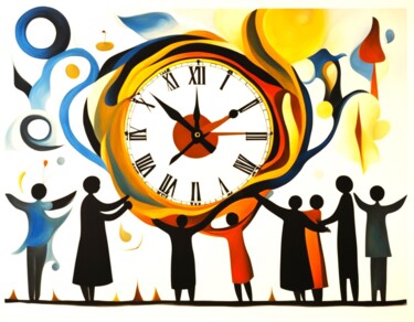Digital Arts titled "Time Worship" by Sandeep Kumar Mishra, Original Artwork, 2D Digital Work