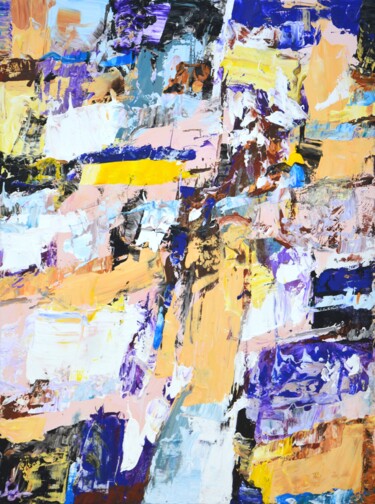 Картина под названием "Abstract Expression…" - Iryna Kastsova, Подлинное произведение искусства, Акрил Установлен на Деревян…