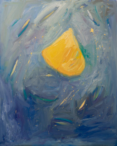 제목이 "Flying yellow"인 미술작품 Ute Meyer로, 원작, 기름
