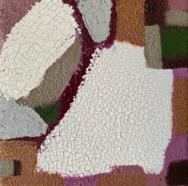 Peinture intitulée "Earth" par Danuta Uriasz, Œuvre d'art originale, Plâtre Monté sur Châssis en bois
