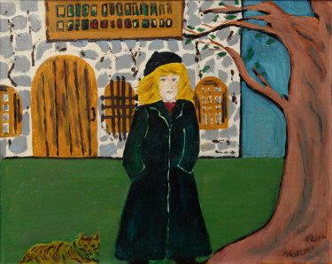 Pittura intitolato "Anne-Marie" da Céline Marcoux, Opera d'arte originale, Acrilico Montato su Telaio per barella in legno