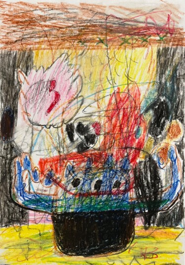 绘画 标题为“Still life with shi…” 由Toriart29, 原创艺术品, 粉彩