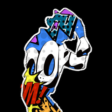 Artes digitais intitulada "The Rock Pop Art Mi…" por Luís Carvalho, Obras de arte originais, Trabalho Digital 2D